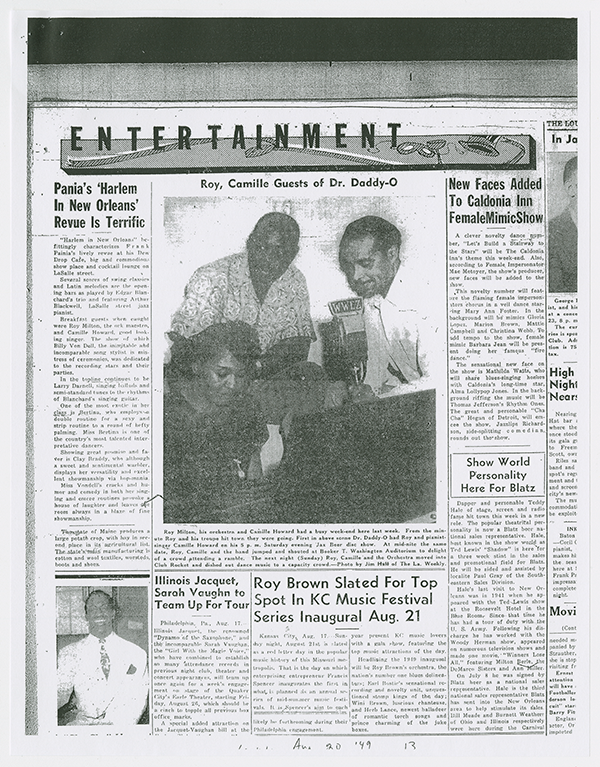 Archives of African American Music and Culture, Bala Baptiste Collection, 1946-2013, via https://aaamc.indiana.edu/Collections/Bala-Baptiste