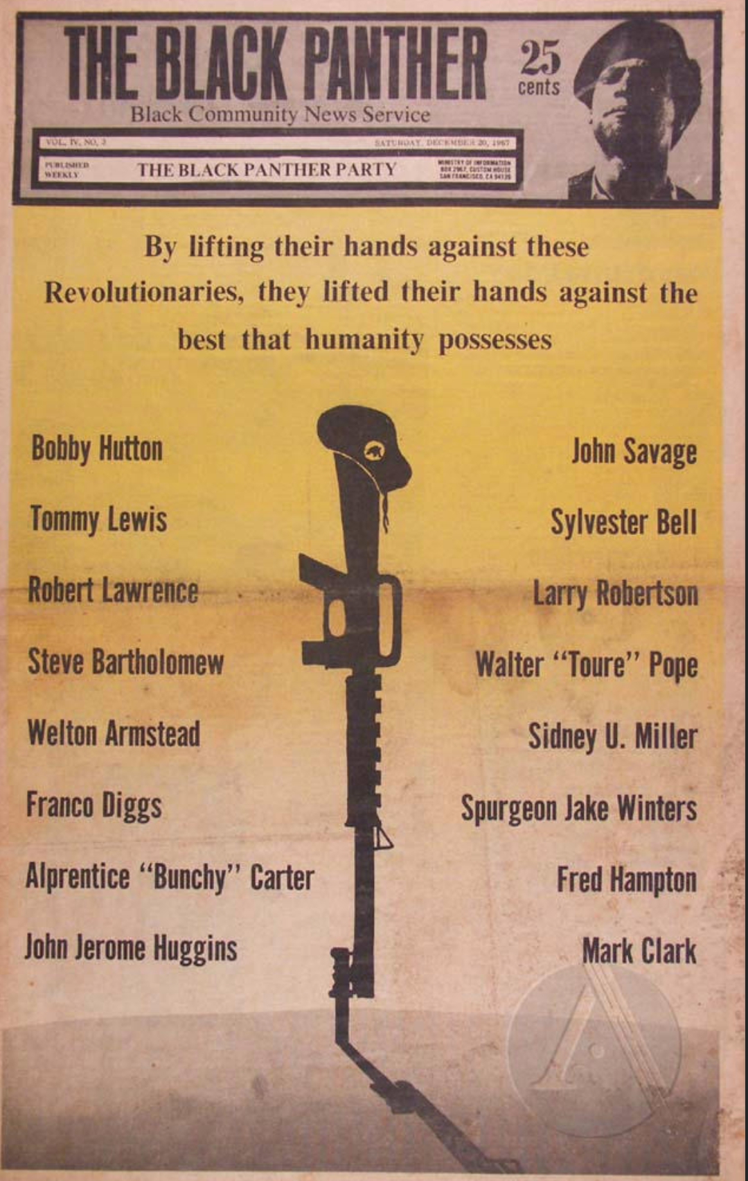 The Black Panther Black Community News Service 1969 Vol 4