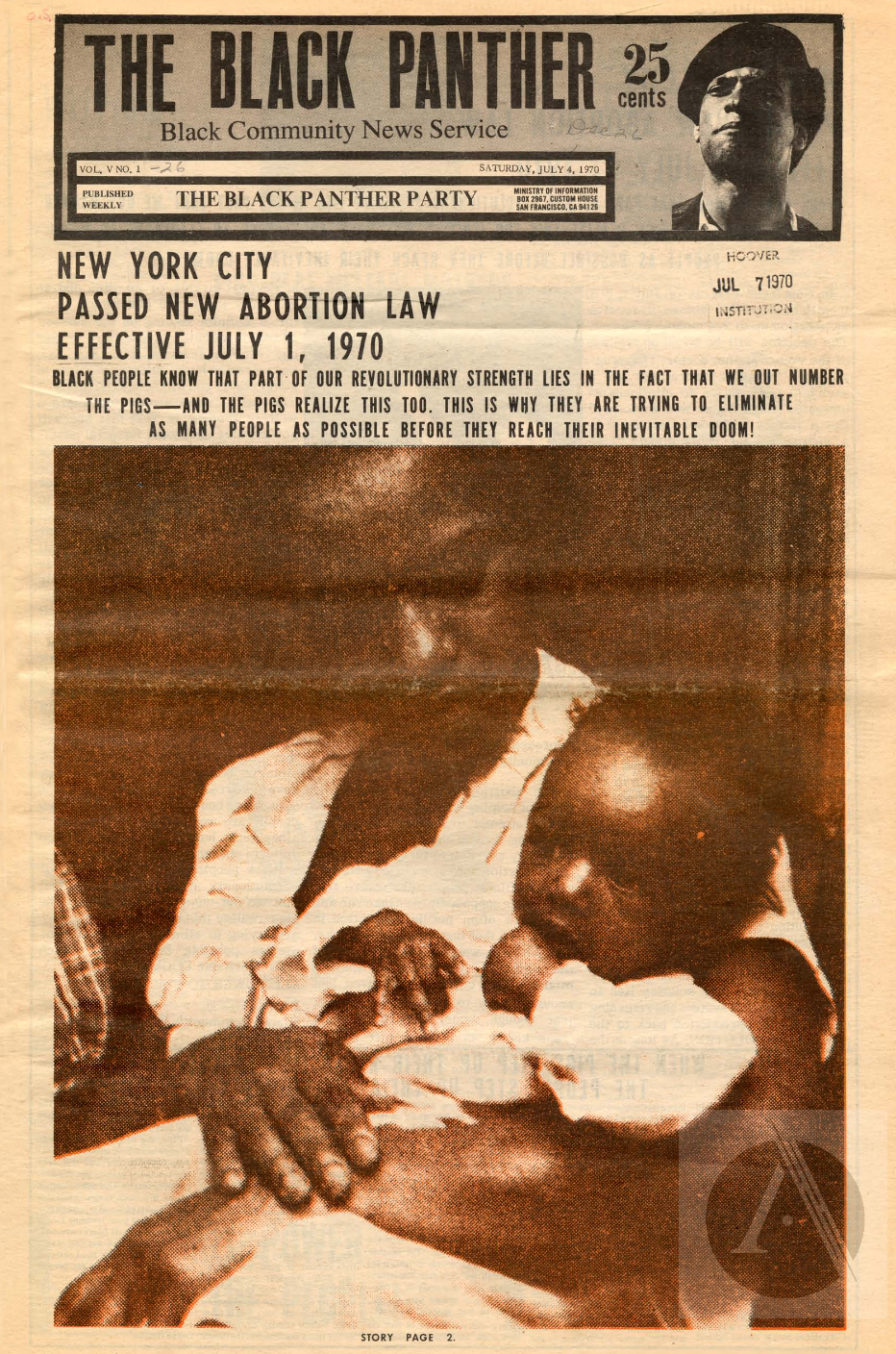 The Black Panther Black Community News Service 1970 Vol 1