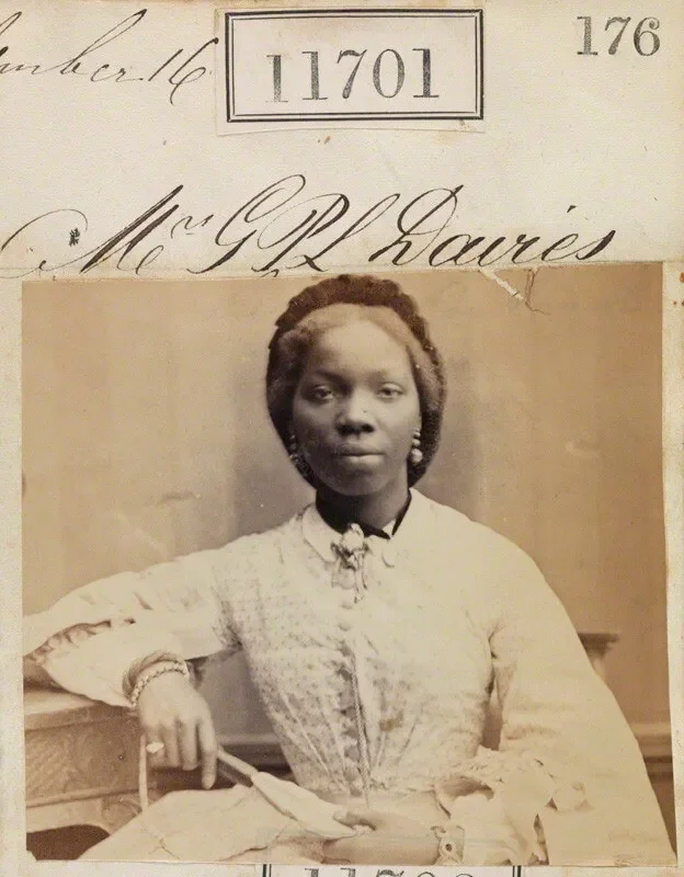 Photograph of Sarah Forbes Bonetta, September 1862. Source: Wikimedia Commons.