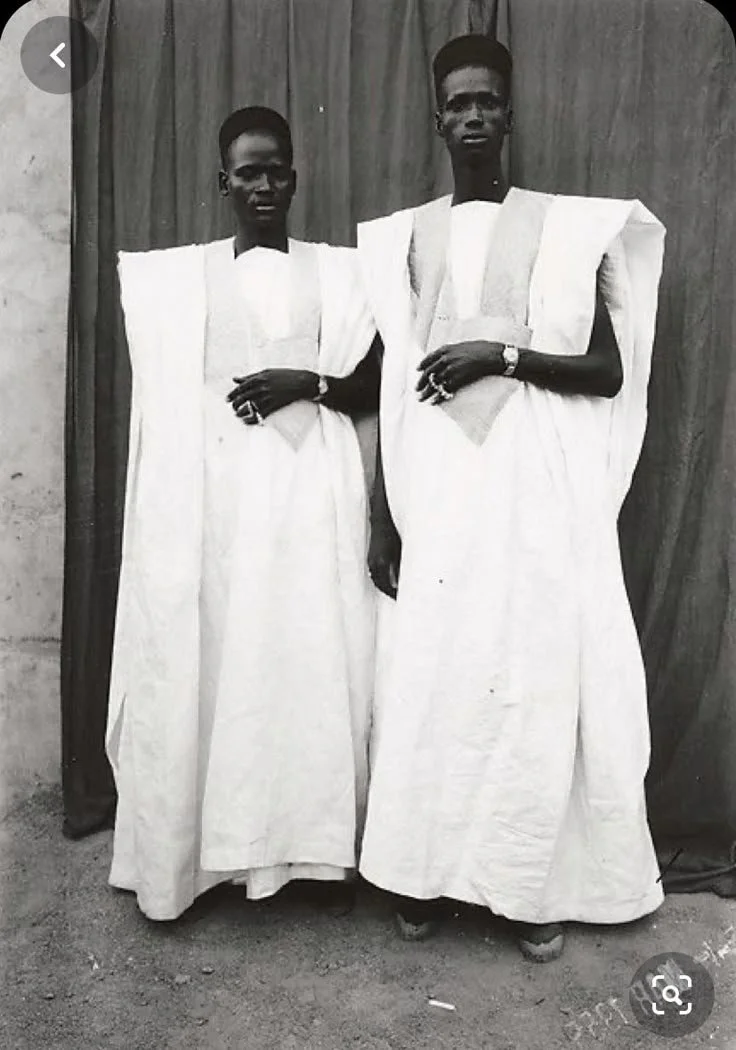 Portrait of men wearing boubou, by Seydou Keïta. Bamako, Mali, 1975.
