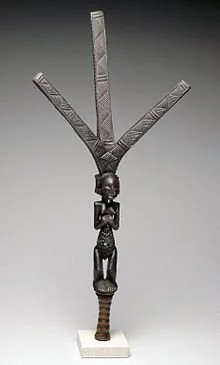 Unknown Artist. 
"Luba art refers to the visual and material culture of the Luba people. Most objects were created by people living along the Lualaba River and around the lakes of the Upemba Depression, or among related peoples to the east in what is
