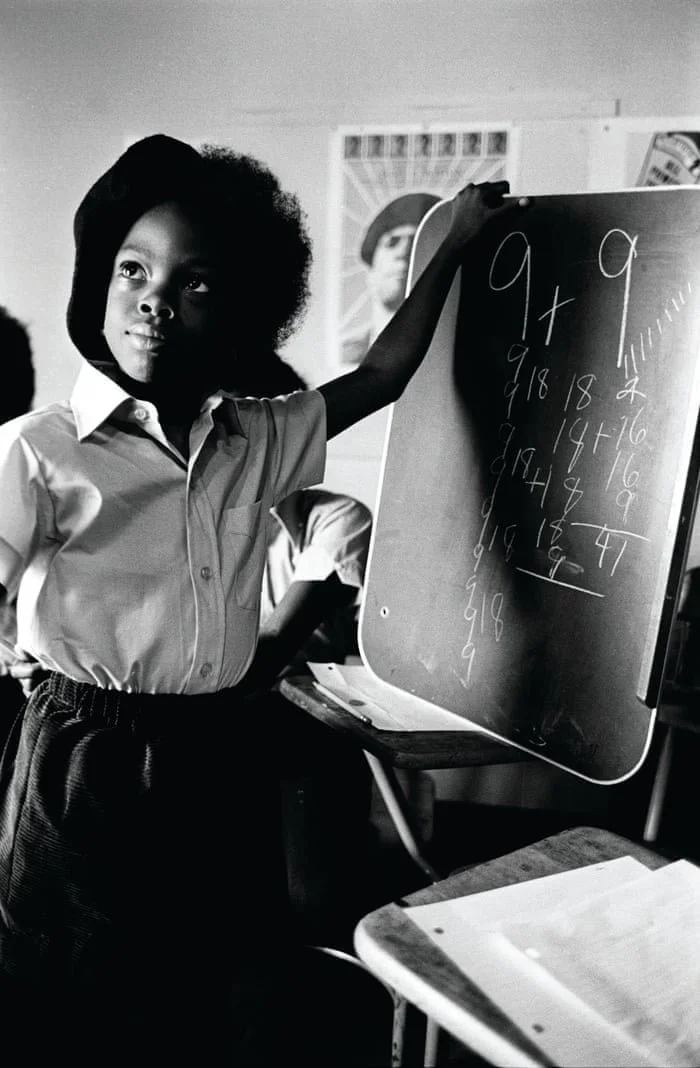Black Panther child, Oakland, California, 1971
A child at the Intercommunal Youth Institute, and the Oakland Community School