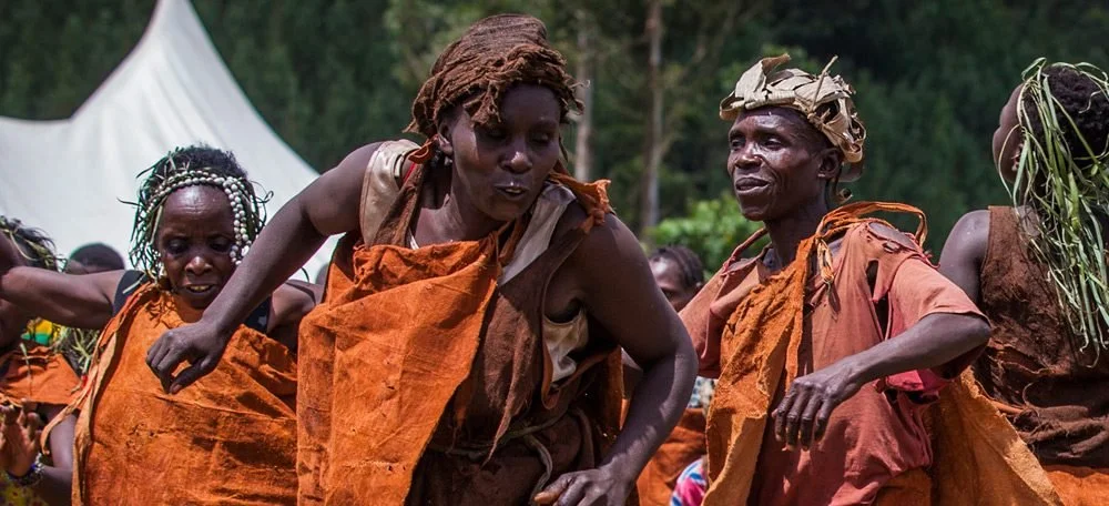 The Twa people of Burundi, also called Batwa, are scattered across equatorial Africa. The Twa, averaging about 1.5 m (4 ft 11 in) in height, are a people of mixed ancestry. Photography: Monumental Expeditions.