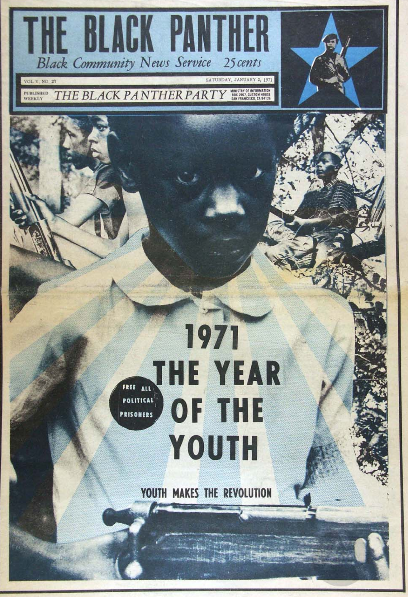 The Black Panther Black Community News Service 1971 Vol 27