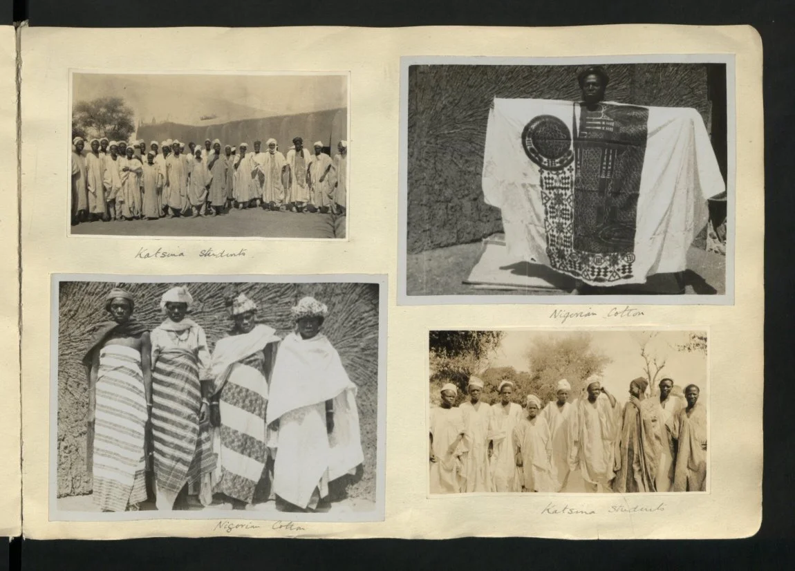 Traditional Babbar Riga gowns and embroidered Hula caps worn by students and teachers of Katsina College in Northern Nigeria. 