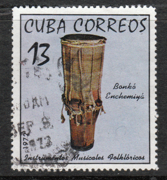 Cuba # 1742 - VG - Traditional Music Instruments - Bonko Enchemiya Drum