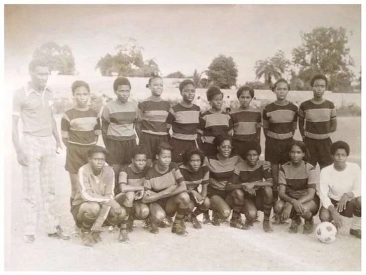 Haiti’s First National Women Soccer Team, 1973. — Source: Unknown