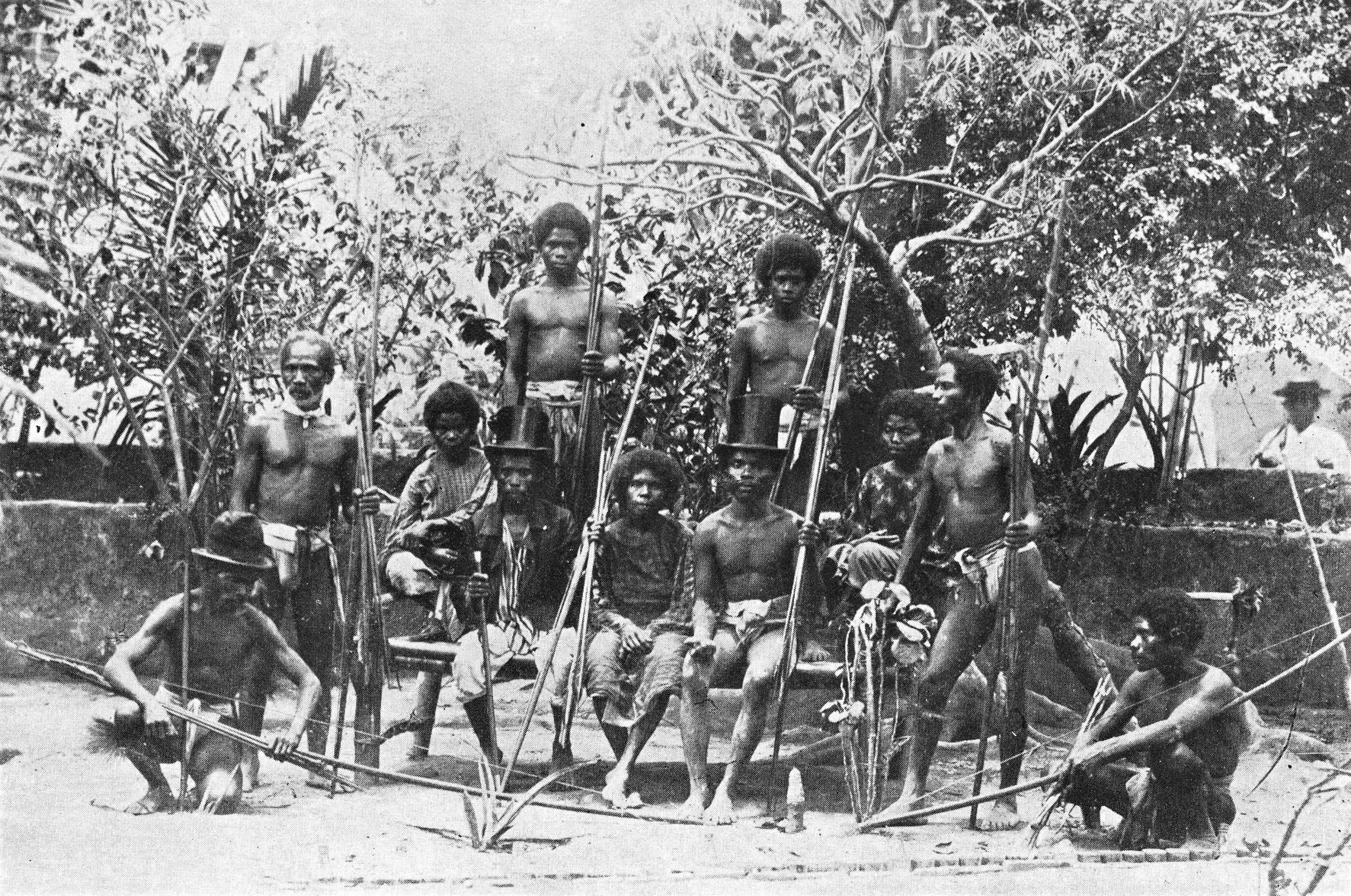 Typical group of Negritos.