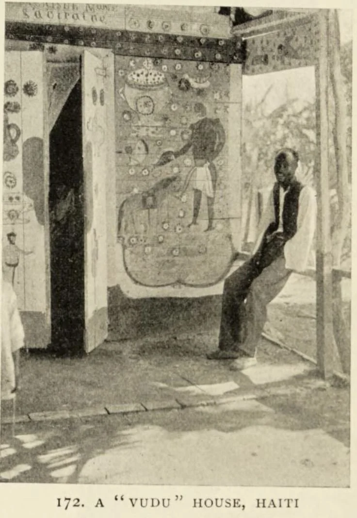 A Voudou House, Haiti, 1910. from the Negro in the new world by Johnston, Harry H.