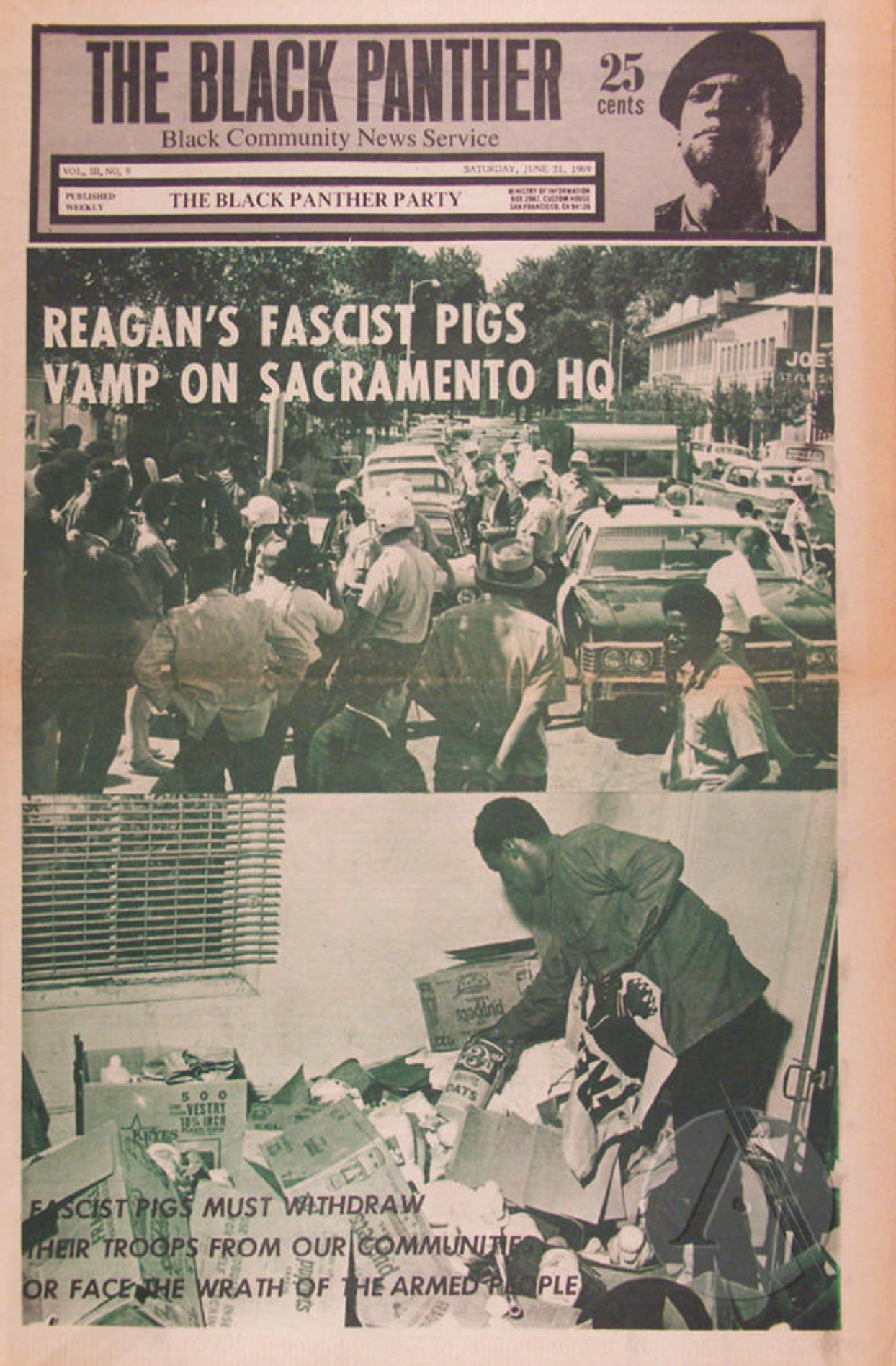 The Black Panther Black Community News Service 1969 Vol 9