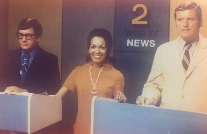 June Bacon-Bercey on Buffalo's WGR-TV, where she became the first African American female meteorologist to forecast the weather on television. Courtesy Dail St. Claire. https://www.smithsonianmag.com/smart-news/remembering-june-bacon-bercey-pioneerin