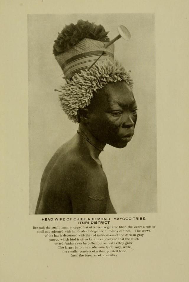 Head wife of chief Abiembali: Mayogo Tribe, Ituri District 