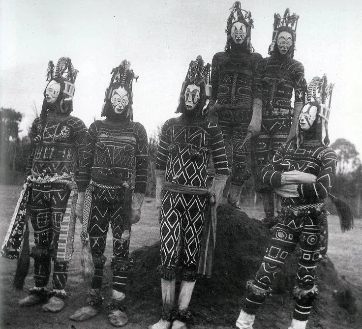 Agbogho mmuo, maiden spirit masks from the north-central part of the Igbo-speaking area. Early 20th century.