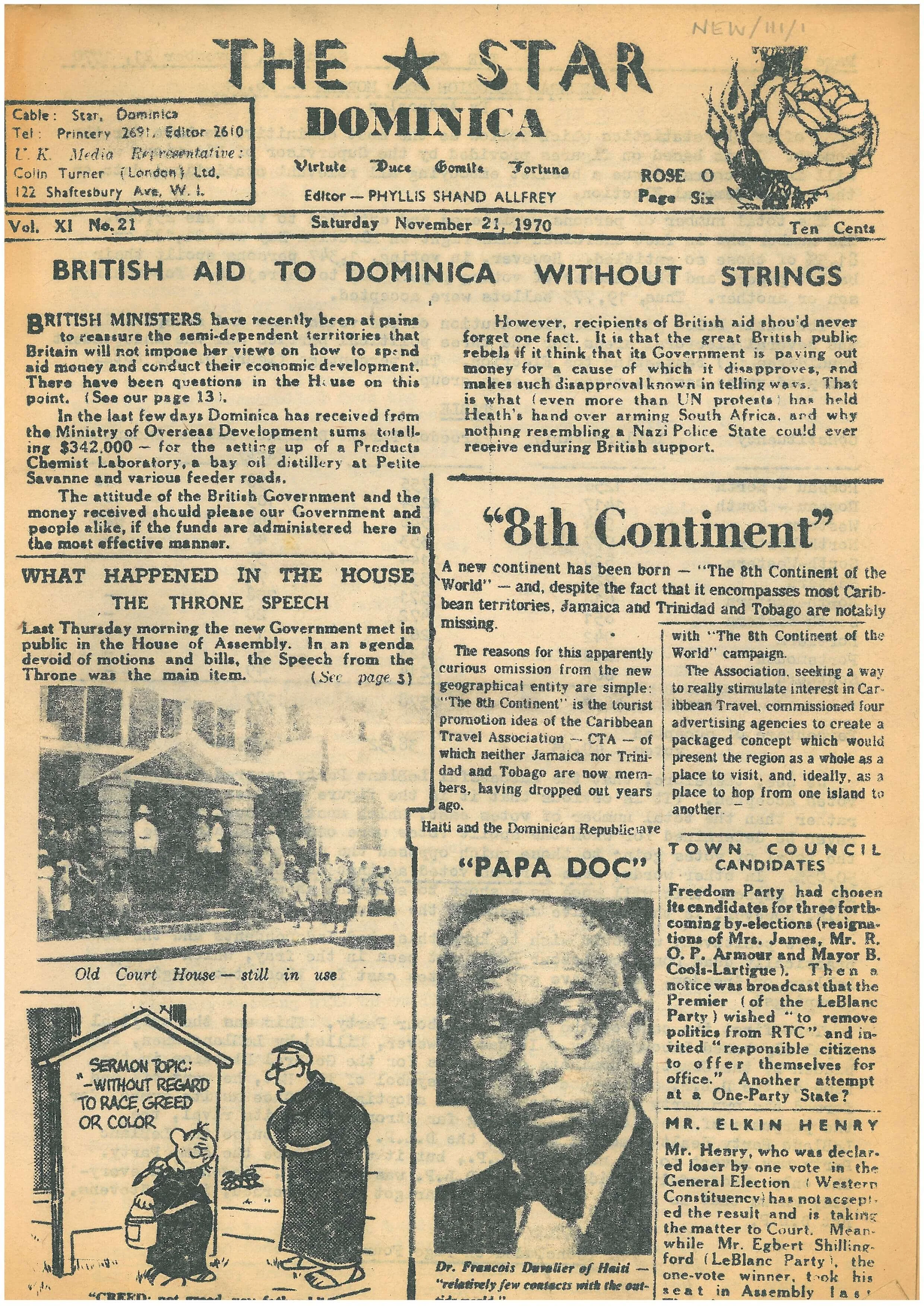 The Dominica Star Vol.11 No.21 1970