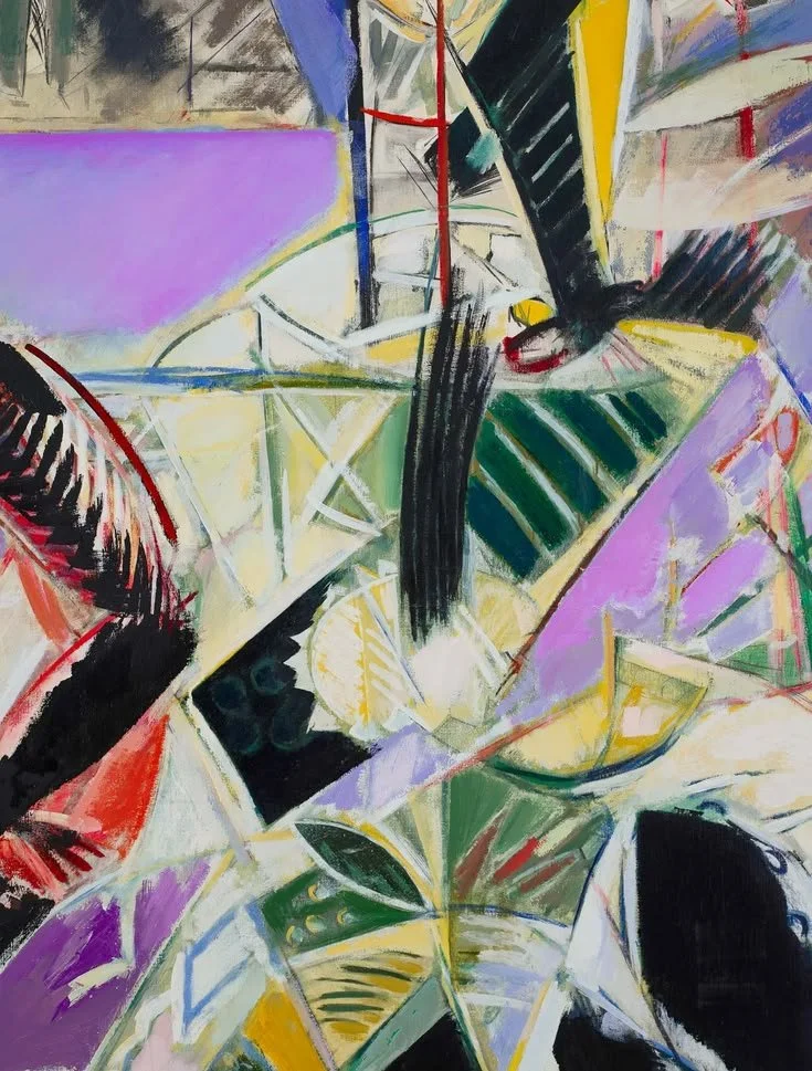 Forrester, Denzil. (1983). Detail of Pappy Show [Oil on linen]. Stephen Friedman Gallery, London, United Kingdom.