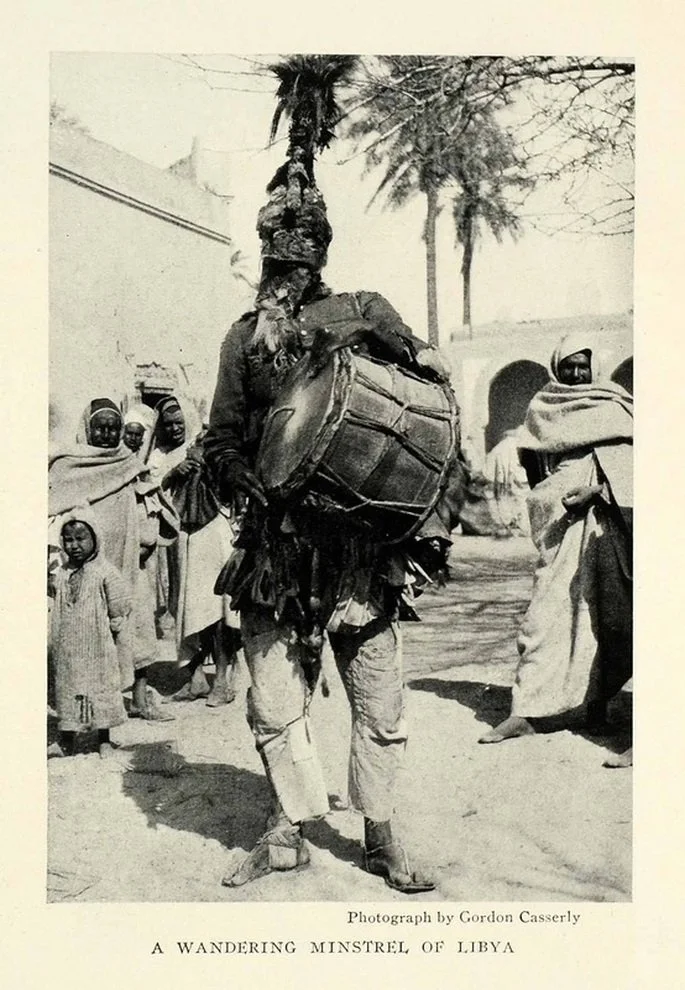 People with Drums (Africa - South America - Caribbean), Vintage photos, via Polarity Records Blog / Samm Bennett (1925)