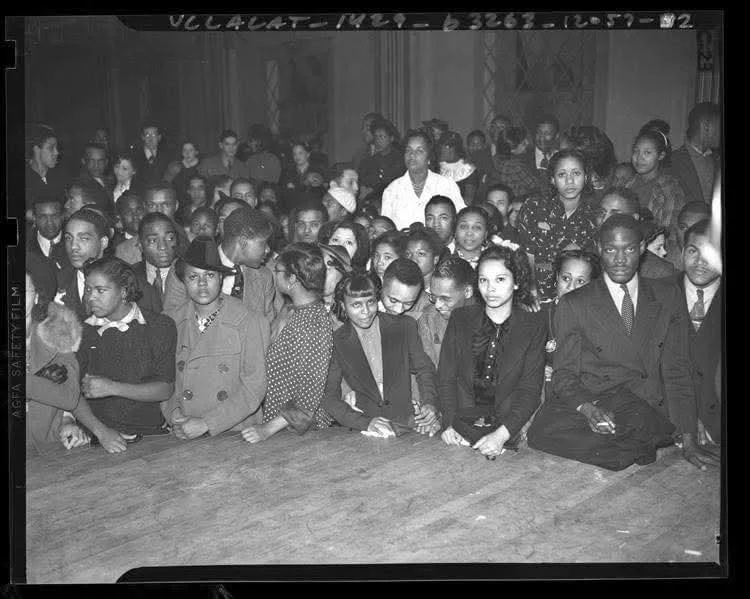 From the 1920s to the 1950s, Central Avenue was the hub of West Coast jazz. “The Avenue,” as it was lovingly called, was a must-visit destination for jazz lovers in Los Angeles.
Photo: Los Angeles Times/UCLA 1938.