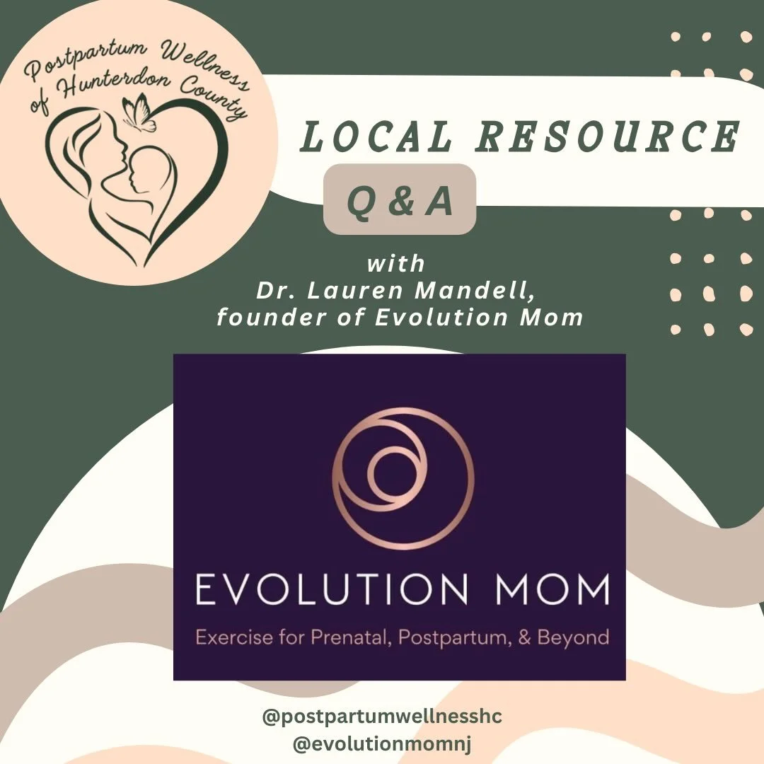 🌟 Local Resource Q&amp;A with Lauren Mandell 🌟

Meet Dr. Lauren Mandell, licensed physical therapist, certified personal trainer, and founder of Evolution Mom.  Lauren has specialty certifications in prenatal and postpartum exercise. She loves help