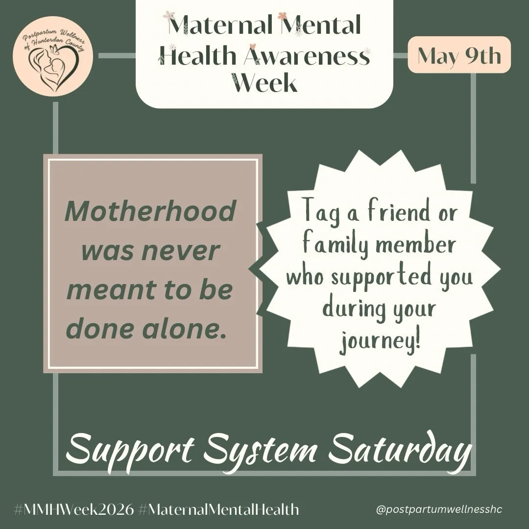 ✨ Support System Saturday ✨

Motherhood was never meant to done alone.  Tag a friend or family member who supported you during your journey!

#maternalmentalhealth #MMHWeek2026  #MomsMatter #SupportMoms #YouAreNotAlone MentalHealthAwareness