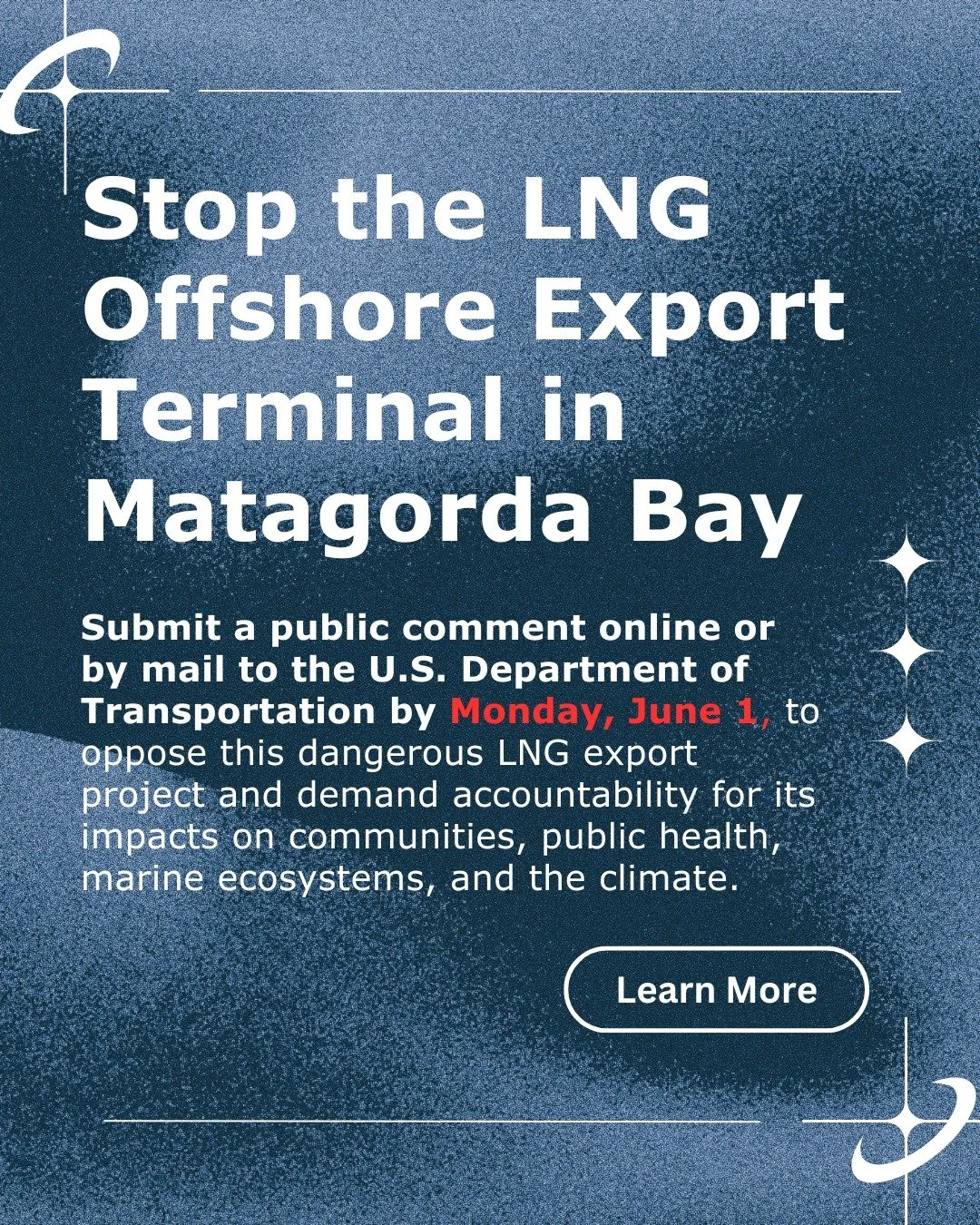 Another day, another proposed #LNG export terminal threatening communities, marine ecosystems, and our climate.

This project would export more American gas overseas while increasing pollution, industrial risks, and energy costs here at home. Coastal