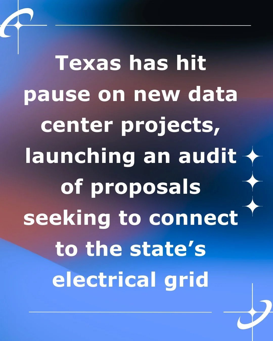 With data center proposals piling up, #Texas has hit pause, temporarily, taking a moment to audit those hoping to plug into ERCOT&rsquo;s grid.

Hitting pause may not solve everything, but it offers a rare opportunity to slow the flood of new project