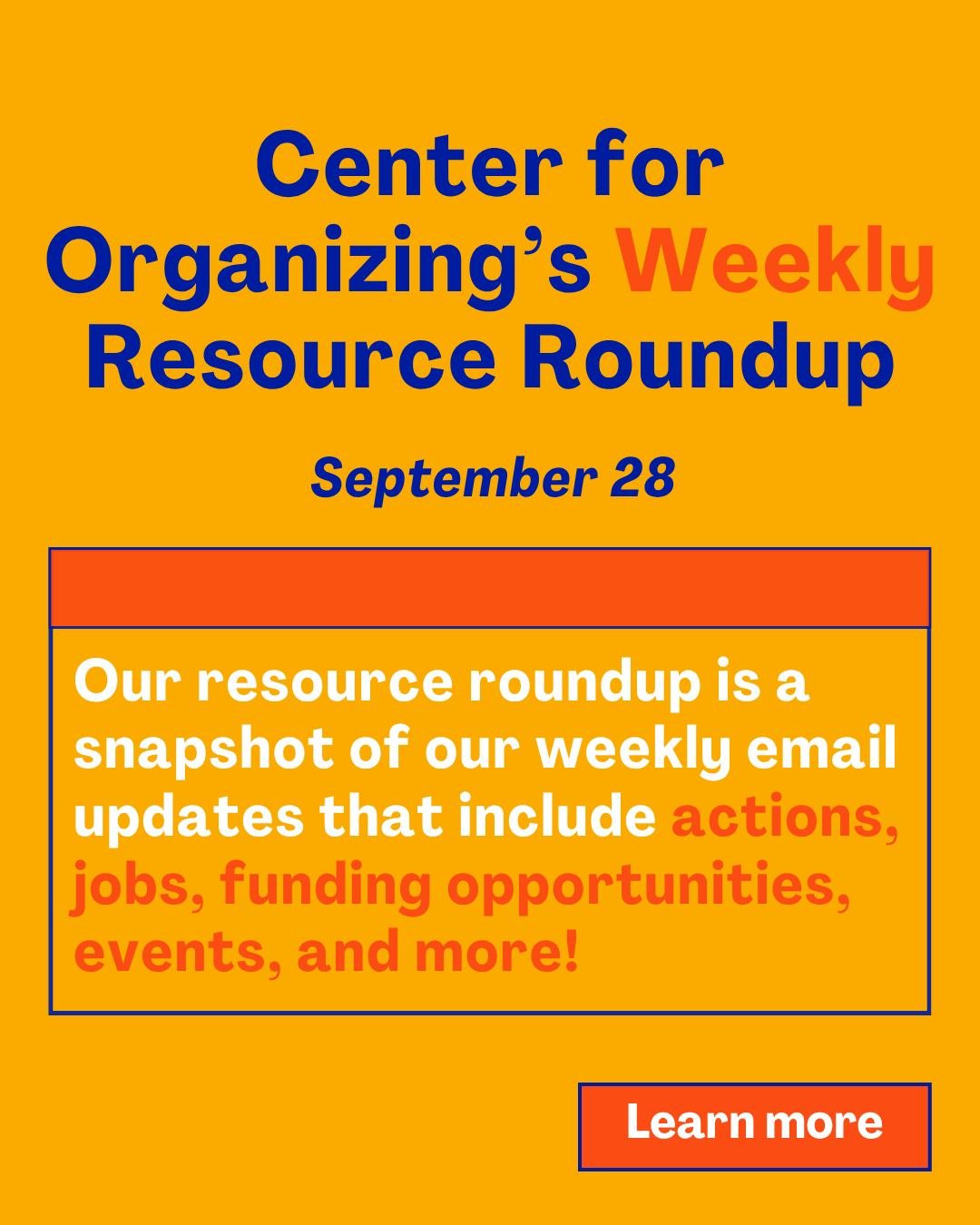 Another Monday, another resource roundup from Center for Organizing!

Sign the petition from @cleanwaternc to protect North Carolina from fracking, tune in to learn about the connection between data centers and brownfields later this week, or read @p