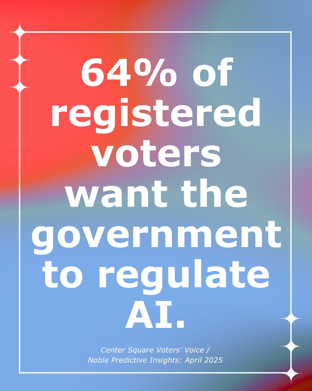Technology doesn't have to be a free-for-all. Just like we regulate pollution, worker safety, and consumer products, many people believe AI deserves meaningful oversight too. What do you think?