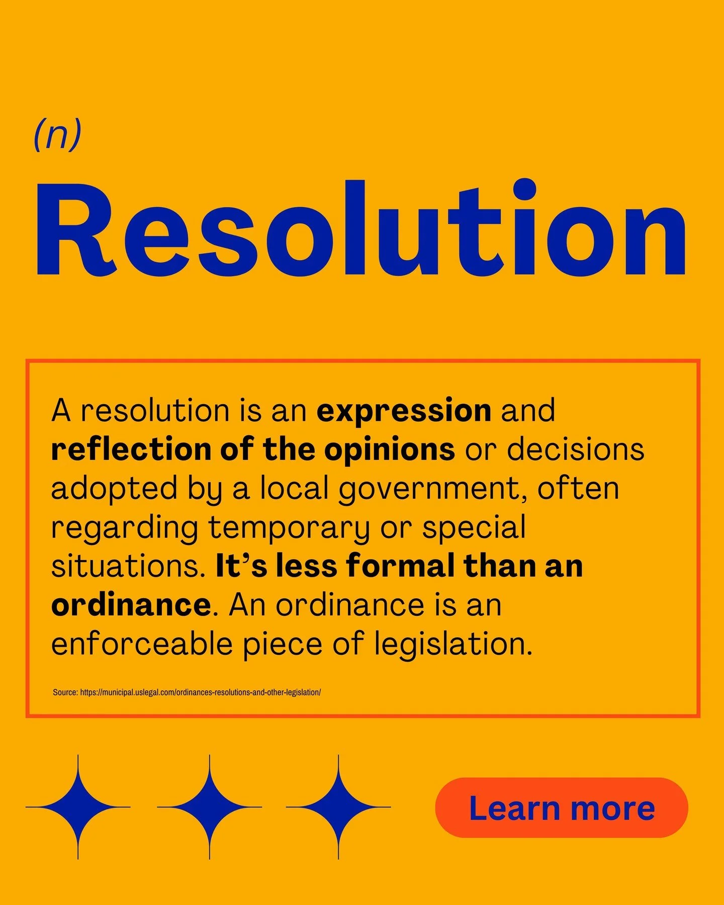 When people come together around the issues affecting their communities, local governments have tools to listen and respond.

Municipal resolutions are one way local governments can formally express a position, establish priorities, or state their in