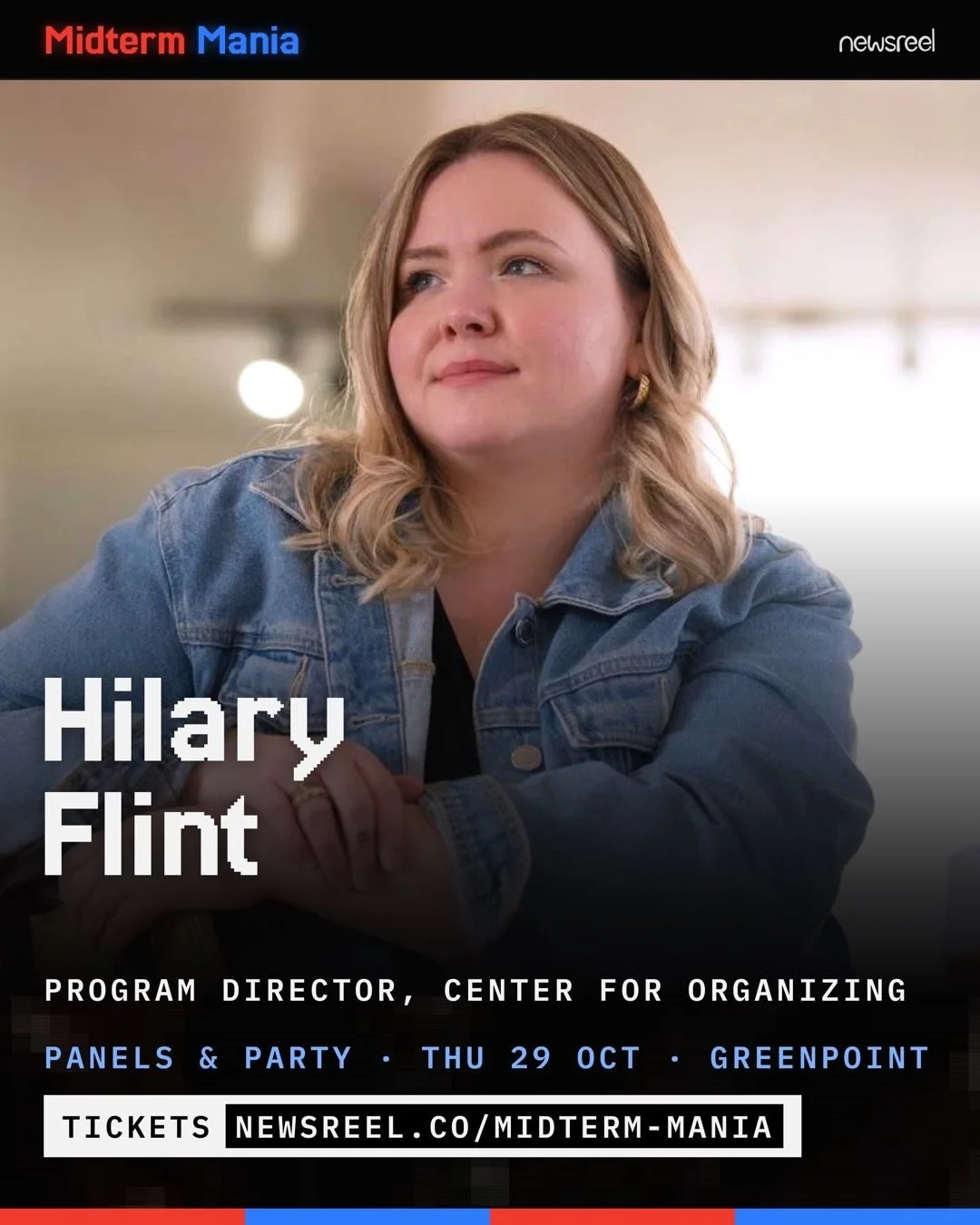 #NYC allies! Center for Organizing's Program Director, Hilary Flint, is heading to Brooklyn for Midterm Mania on Thursday, October 29!

Hilary will join Maia Woluchem of Data &amp; Society for a conversation about AI, data centers, and your electric 