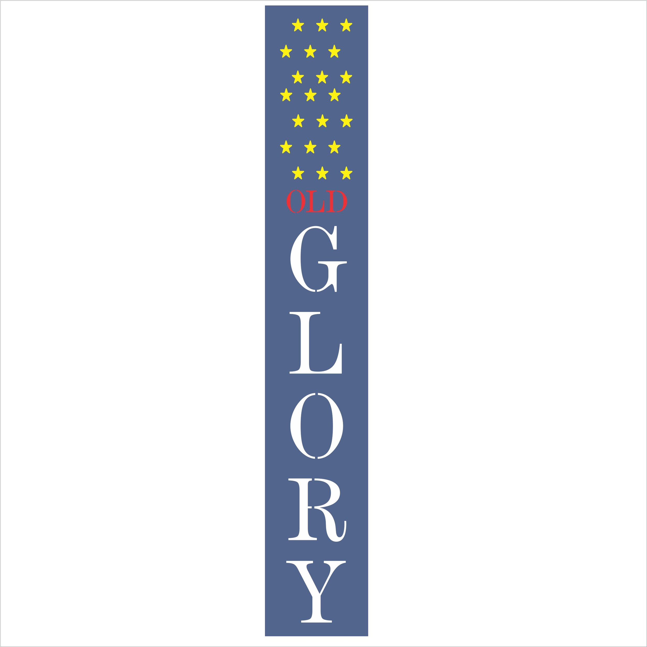 Old Glory Porch Sign #2284 Three Size Choices