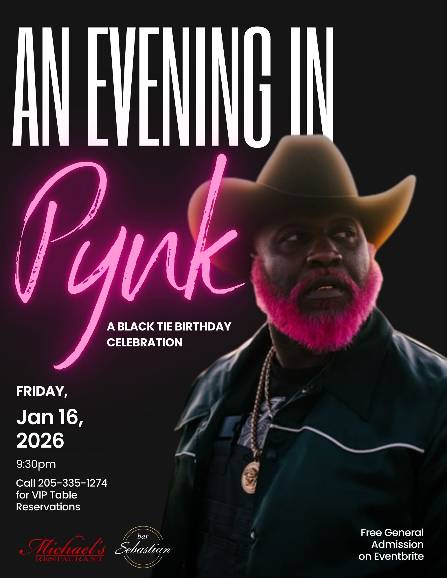 Pynk Beard Black Tie Event Promo