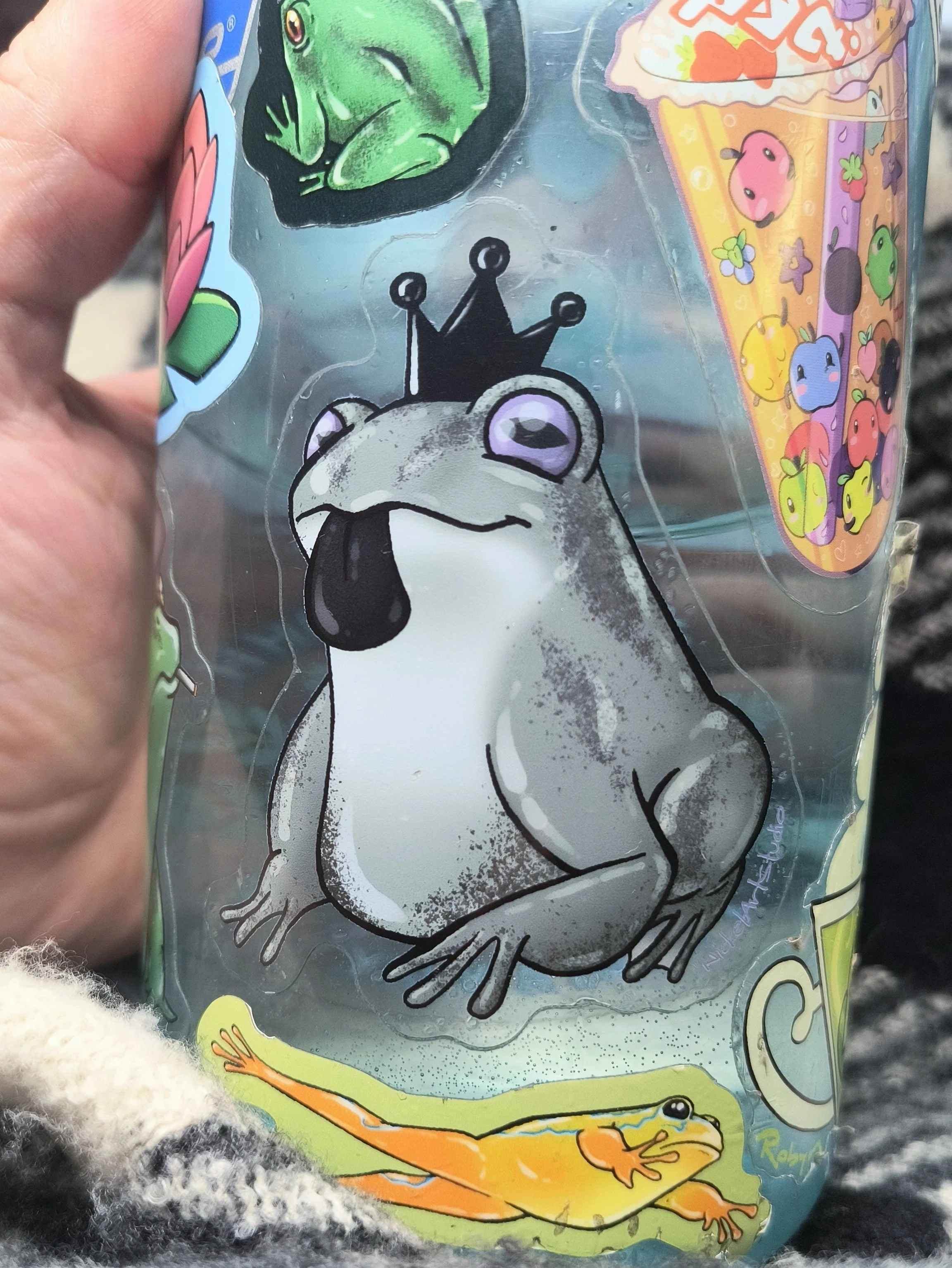 Frog Prince of Darkness Vinyl Sticker