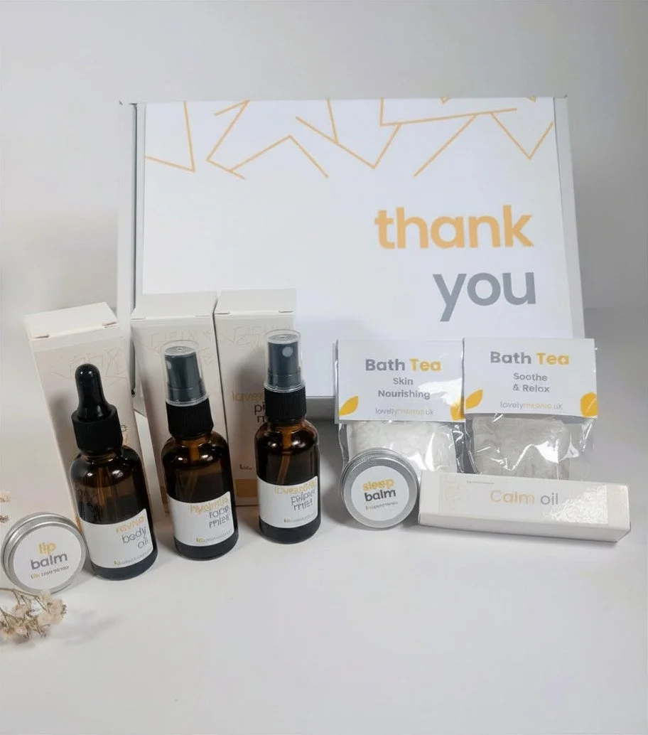 Thank You Gift Box | Appreciation Spa Gift Set | Bridesmaid Thank You Gift | Self Care Gift Box | Vegan Pamper Box for Her