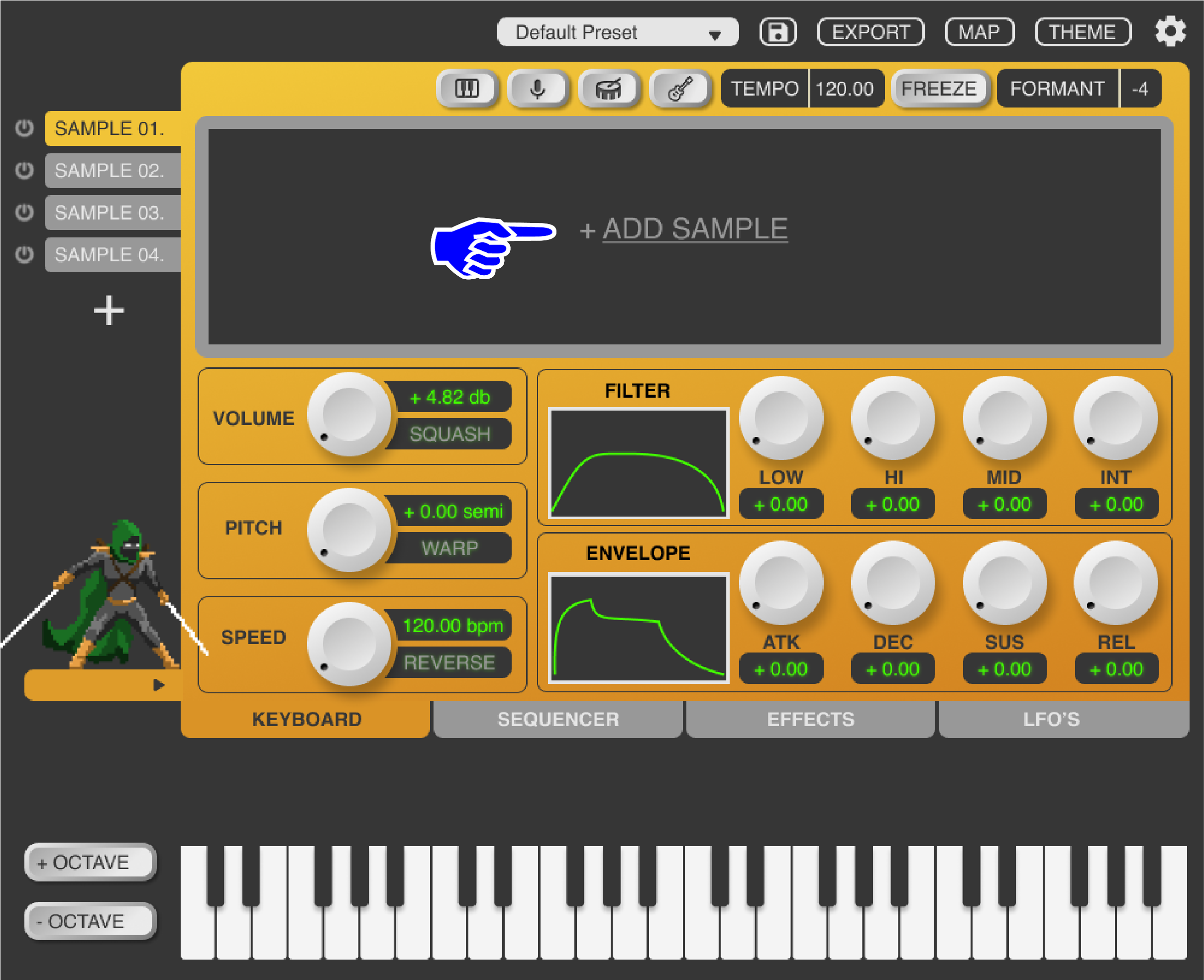 Sample importing is integrated with users’ native file library so they don’t have to adjust their workflow
