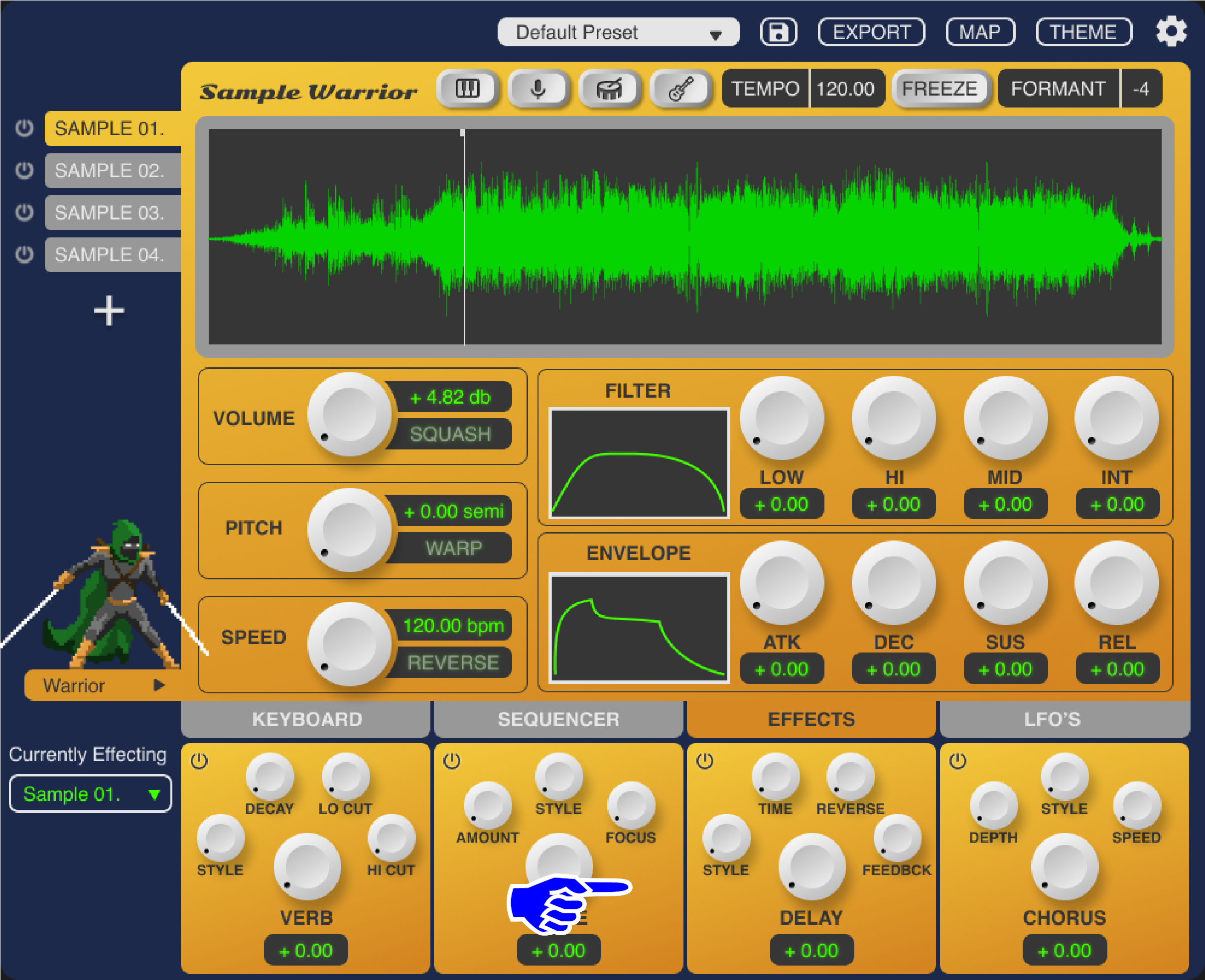 Colors are made more consistent in the dials, background, and effects tab