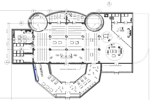 Keystone Library 1st Floor, Revit