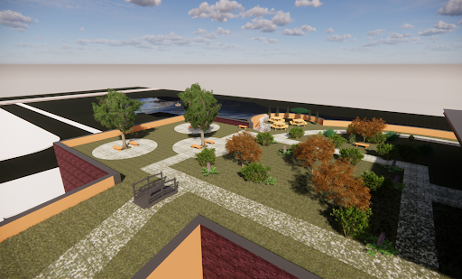 Keystone Library Green Roof, Revit and Enscape