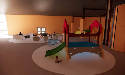 Keystone Library 1st Floor, Revit and Enscape