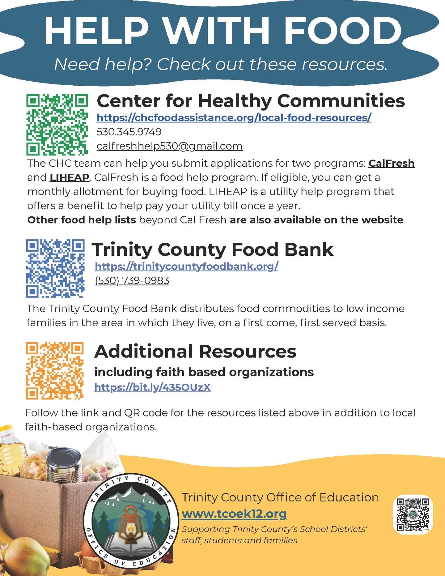 Times are especially tough right now for families working to meet their basic needs. We hope these local resources provide relief to our community members.