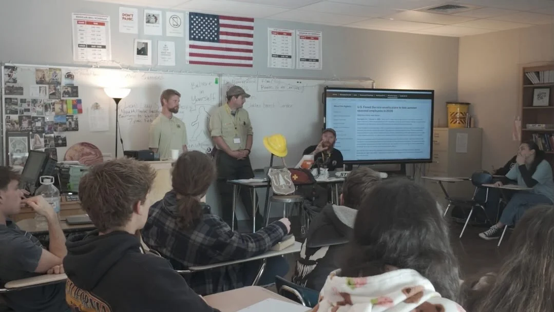 Last week, three U.S. Forest Service employees from the Weaverville office spoke with Trinity High School students about their roles, responsibilities, and longevity in this land management federal service.

They shared that seasonal and temporary po