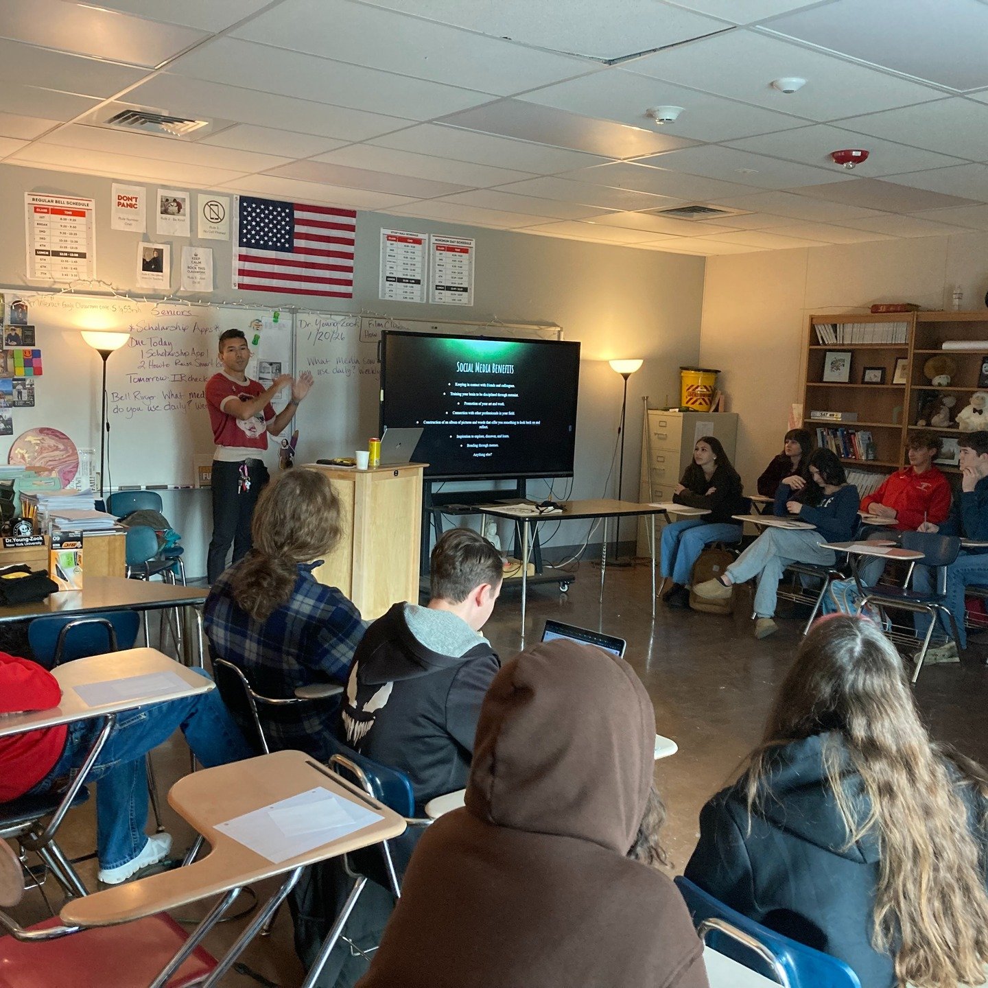 Media literacy in today's fast-paced, digital world is more important than ever. 

Aaron brought his own personal experience from the entertainment industry to discuss everything from illusions created by carefully curated narratives and luxurious fi