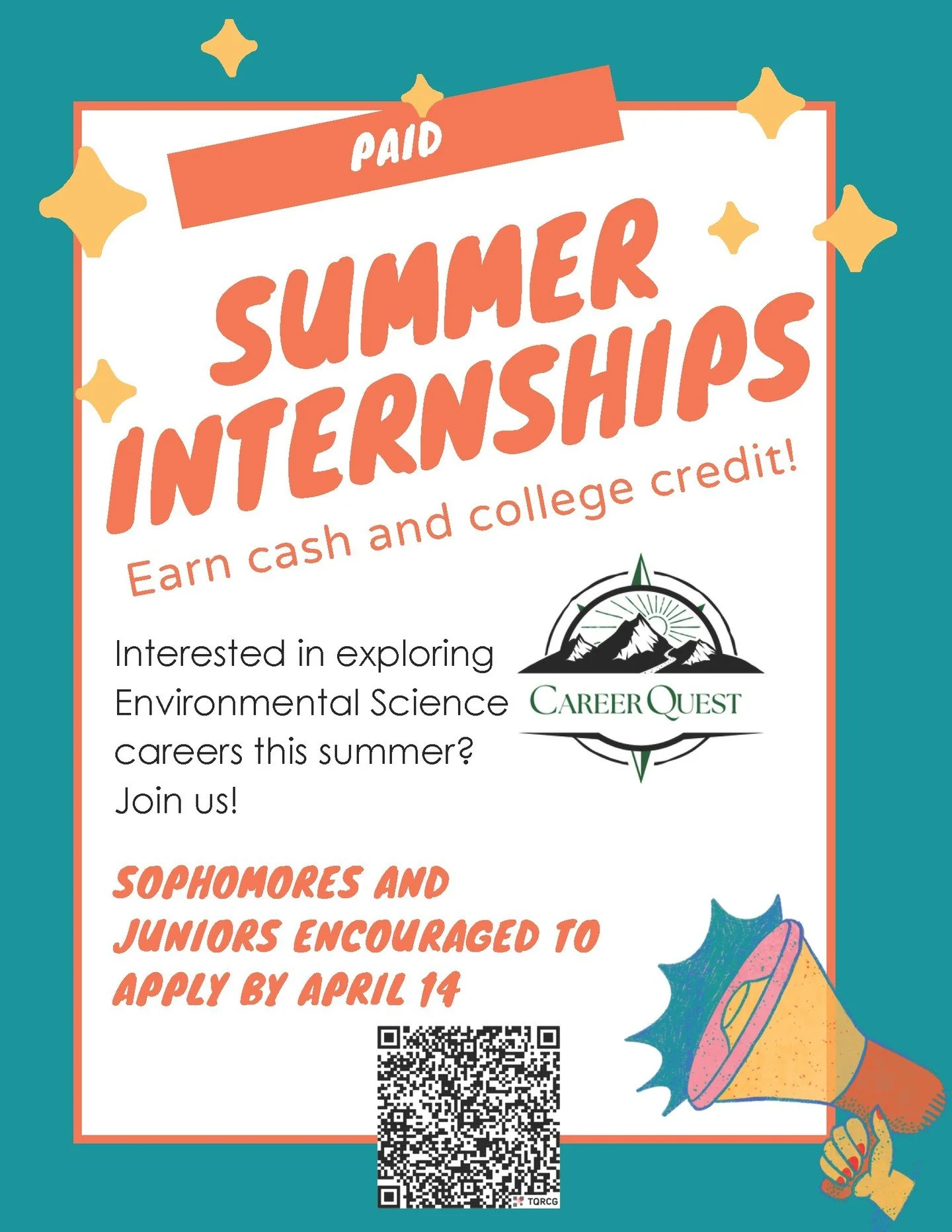 We have exciting news!

This year, in collaboration with Trinity Together, Shasta College and Reach Higher Shasta, Career Quest has created 5 paid work experience positions available at the Watershed Research and Training Center to Trinity County you