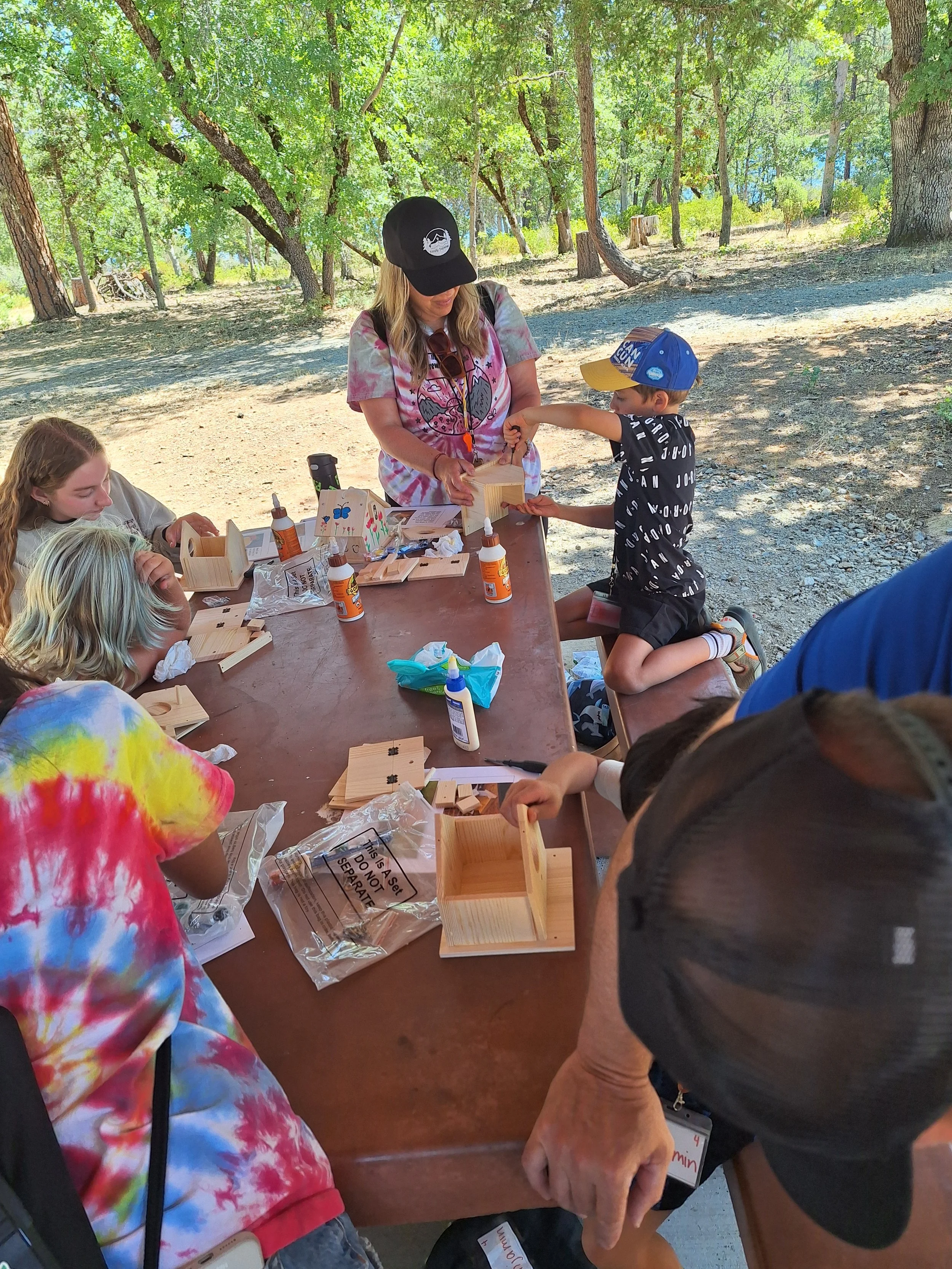 Career Readiness: Following Instructions.
72 young learners across Trinity County built their very own birdhouses to better understand the feathered friends living in their backyards! This activity was made possible by the Bigfoot Trail Alliance.