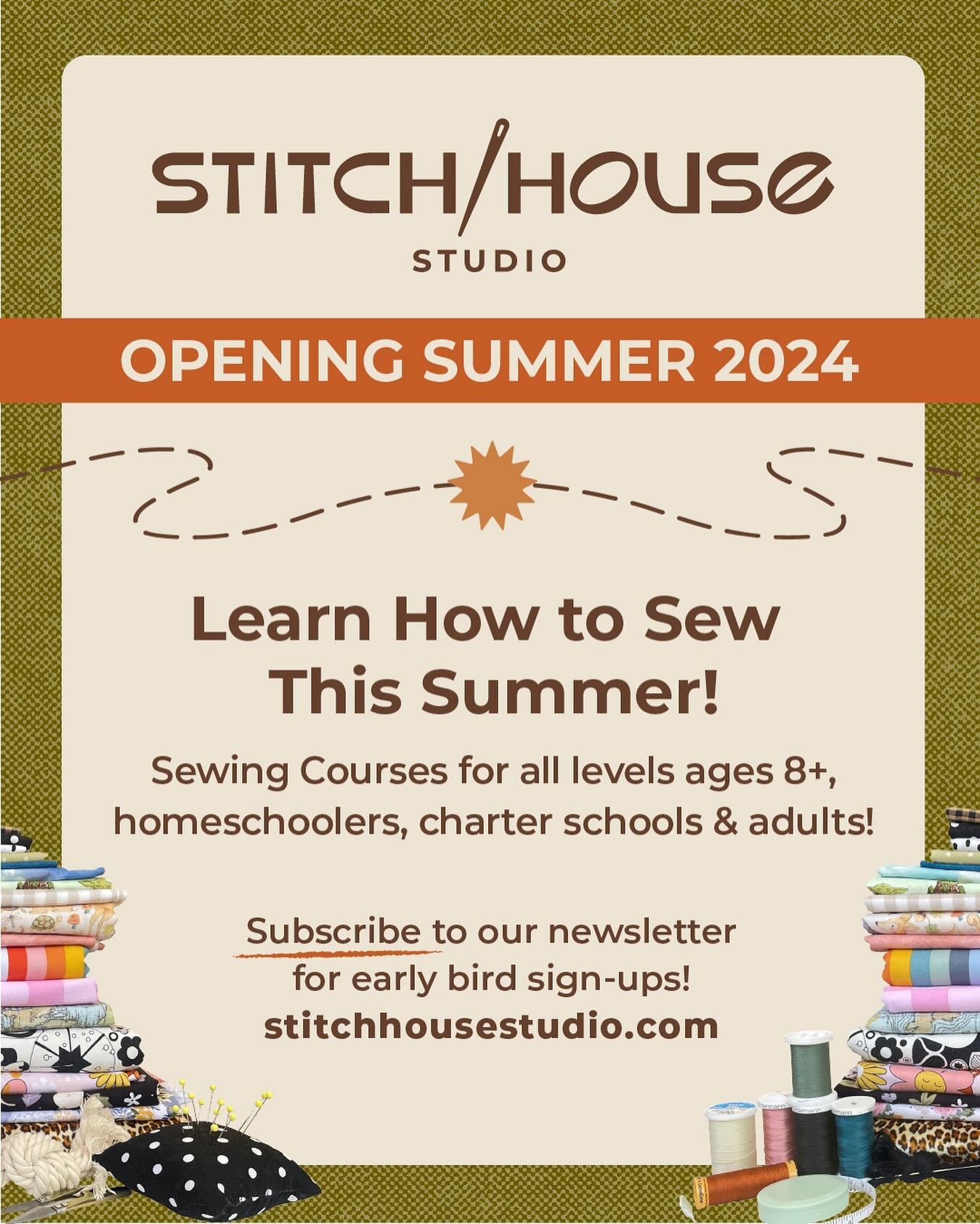 Want to be a part of a fun and creative community this Summer? Stitch House Studio is a great option for a summer sewing course tailored to all ages and skill levels. Our hands on instructors will guide each student through exciting sewing projects w