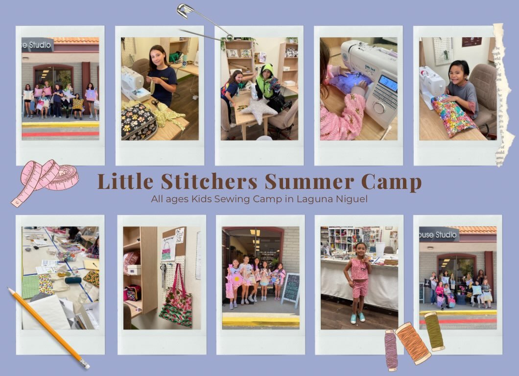 Believe it or not, it&rsquo;s almost that time of the year again! 🌞🌊
Our Little Stitchers Summer Camps are now live on our website. Each week has a different theme so each student can keep coming back to new fun projects! 
Ages 6+ and all skill lev