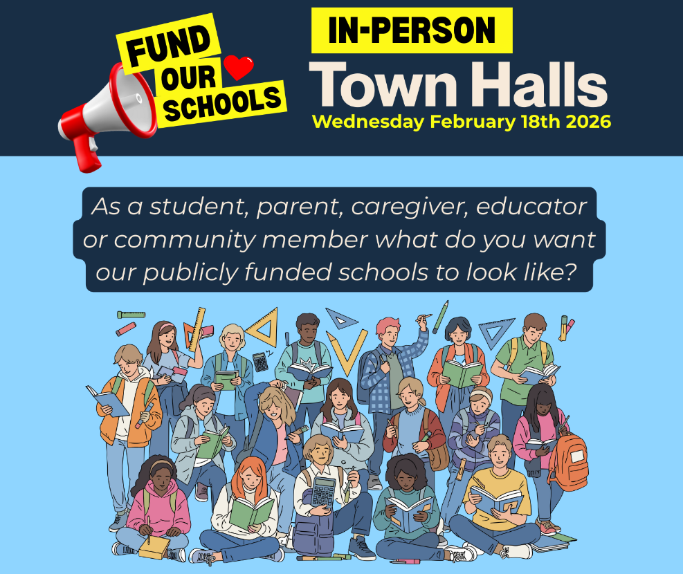 Feb 18: Fund Our Schools In-Person Town Hall