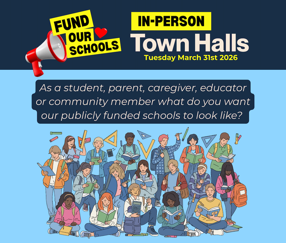 March 31: Fund Our Schools In-Person Town Hall