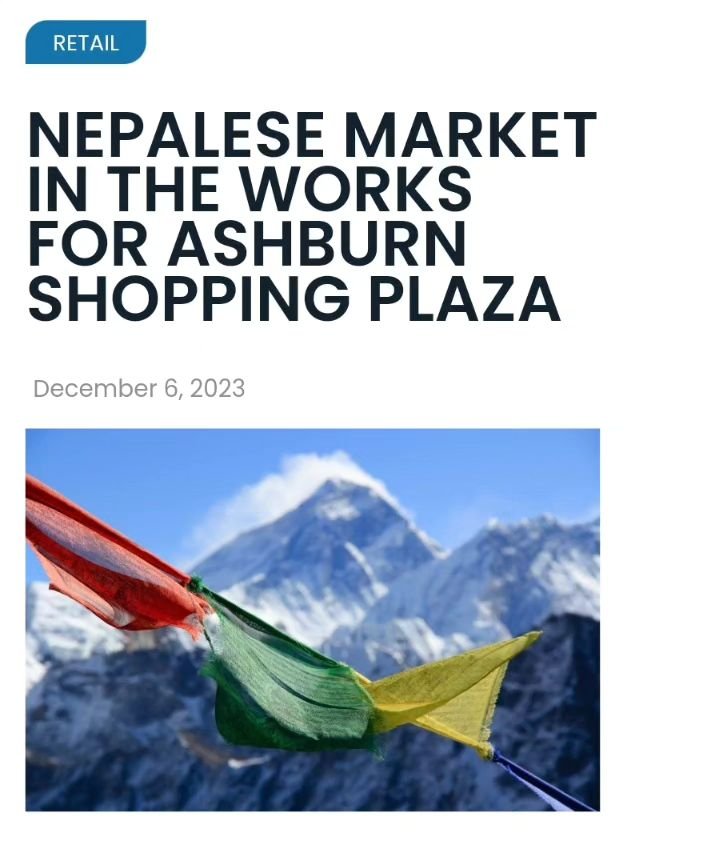 Thank you, @theburnva , for the piece 🙏 

https://www.theburn.com/2023/12/06/nepalese-market-in-the-works-for-ashburn-shopping-plaza/

#nepaligrocery #nepaliproduct #nepalimeatstore