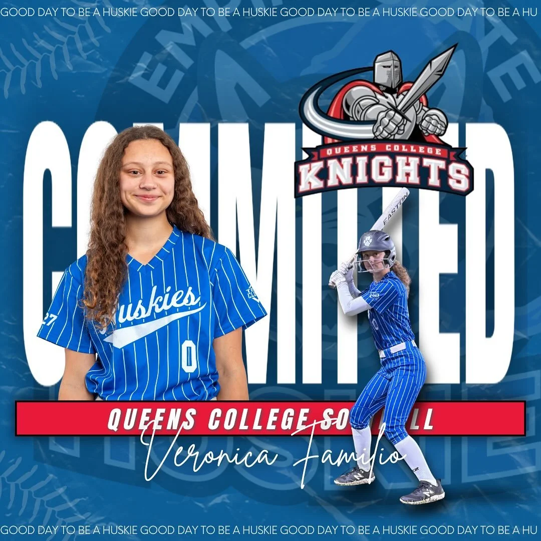 Commitment Alert 🚨
Empire State Huskies Long Island is proud to congratulate 2027 Veronica Familio on her verbal commitment to Queens College to continue her academic & athletic career. We are SO proud of you & can’t wait to see all y